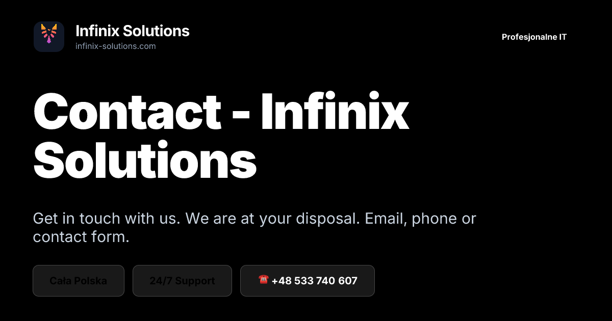 Contact - Infinix Solutions | Infinix Solutions
